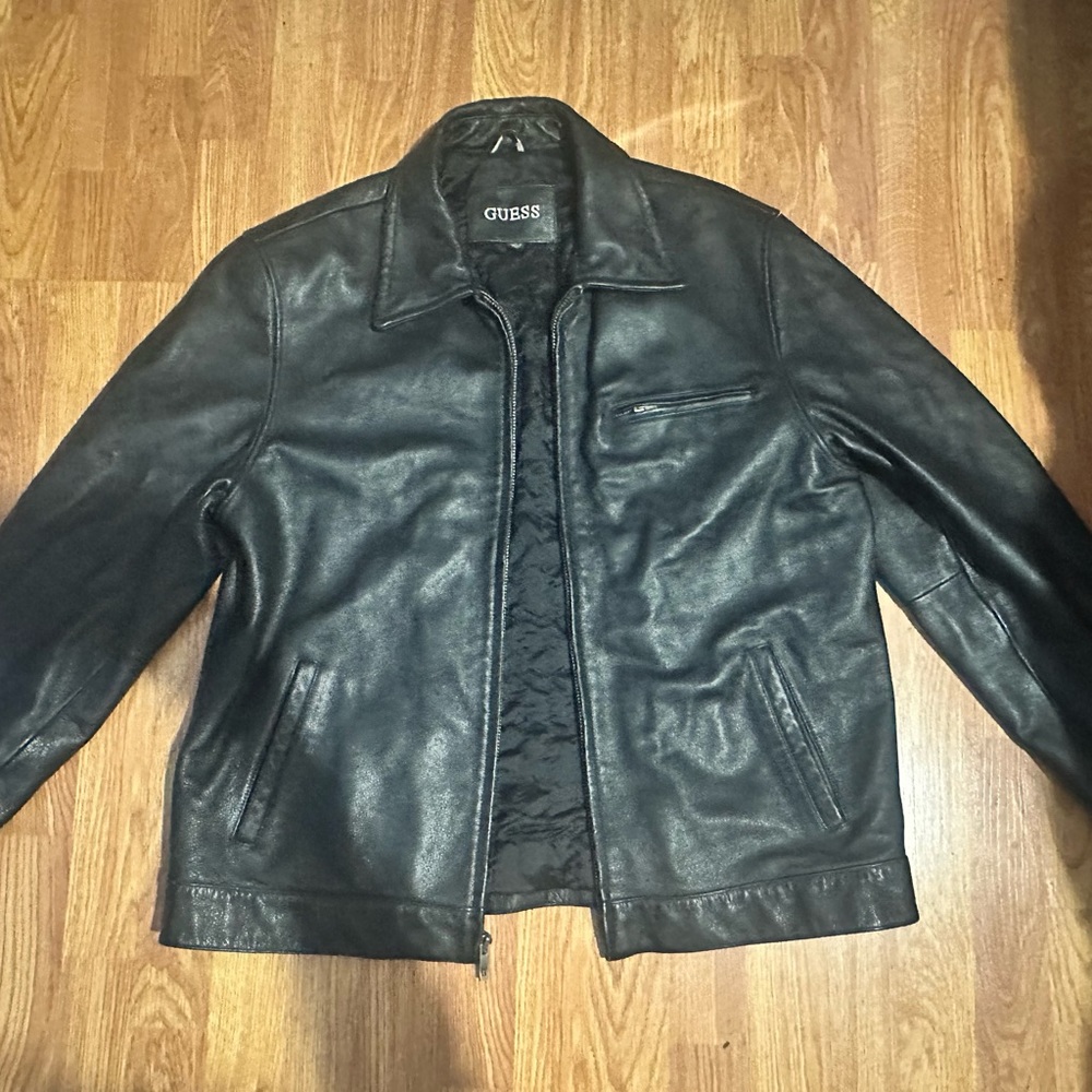 Guess vintage leather jacket